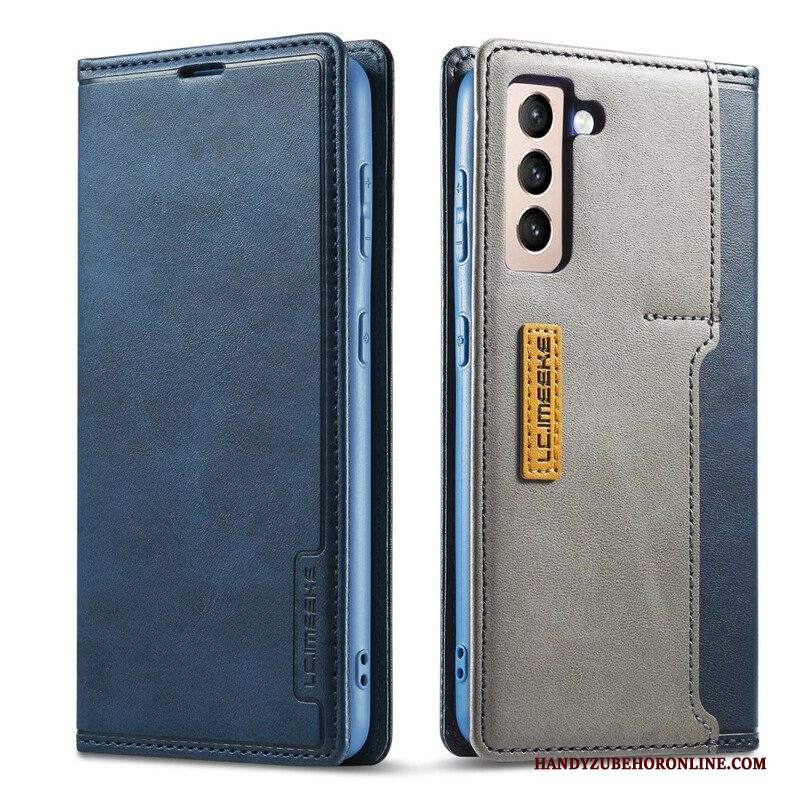 Folio Cover Samsung Galaxy S21 FE Custodia in pelle Lc-001 Serie Lc.imeeke