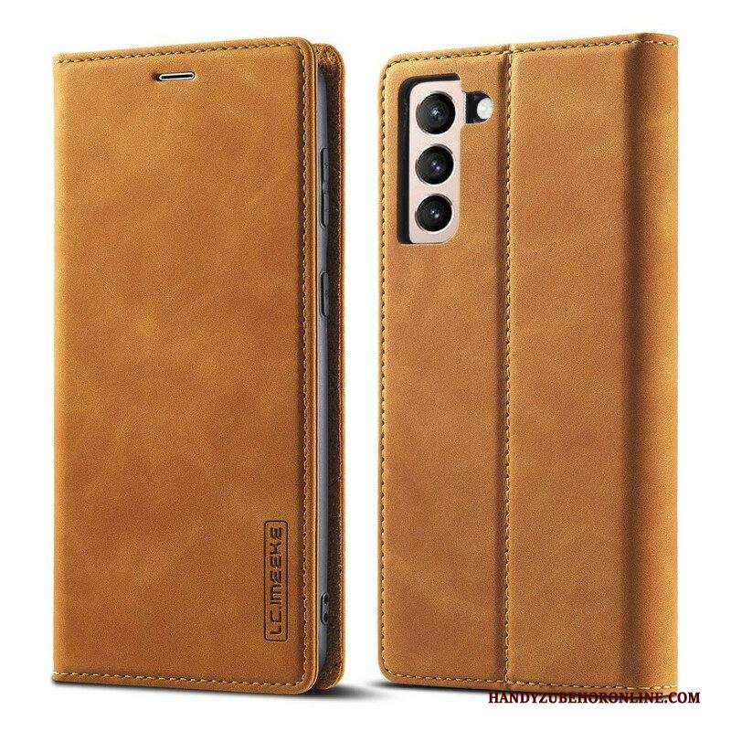 Folio Cover Samsung Galaxy S21 FE Custodia in pelle Lc.imeeke Futuro