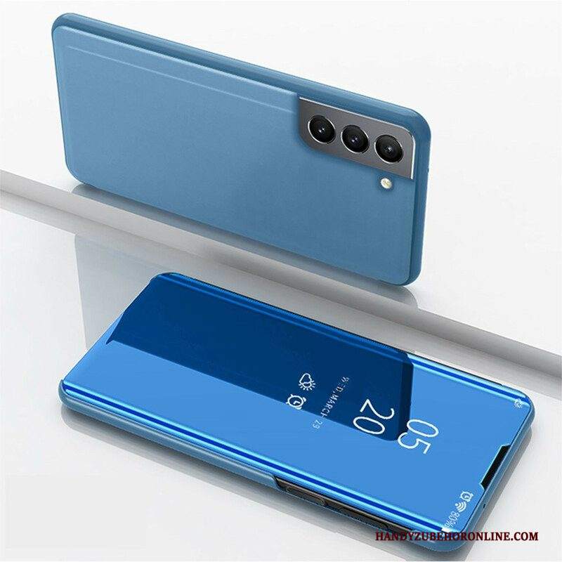 Folio Cover Samsung Galaxy S21 FE Custodia in pelle Specchio