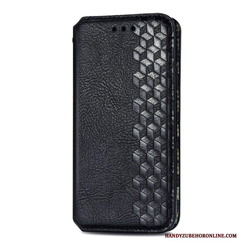 Folio Cover Samsung Galaxy S21 FE Custodia in pelle Texture Diamante Effetto Pelle