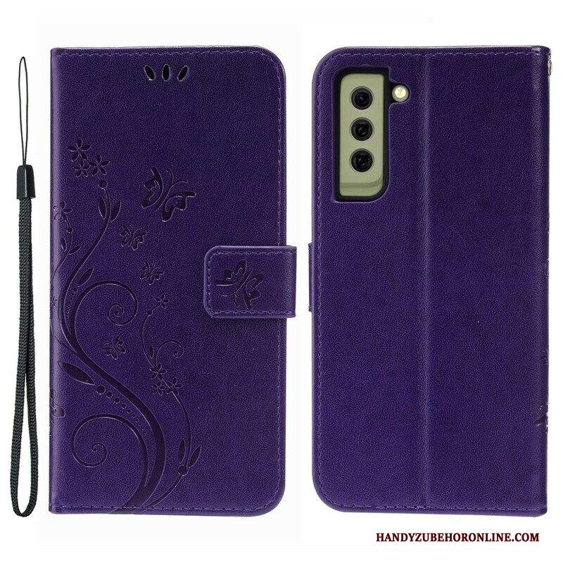 Folio Cover Samsung Galaxy S21 FE Farfalle Al Vento