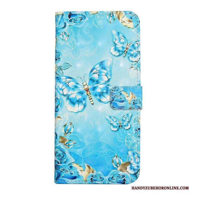 Folio Cover Samsung Galaxy S21 FE Volo Di Farfalle