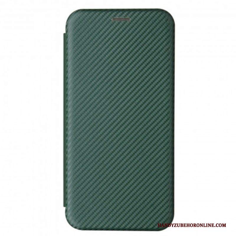 Folio Cover Samsung Galaxy S21 Plus 5G Custodia in pelle Fibra Di Carbonio