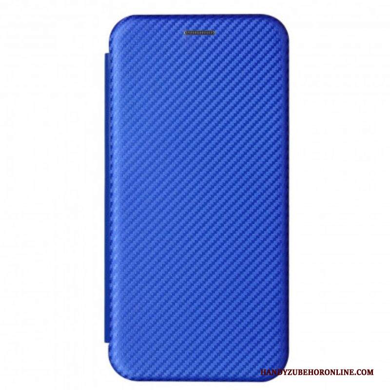 Folio Cover Samsung Galaxy S21 Plus 5G Custodia in pelle Fibra Di Carbonio