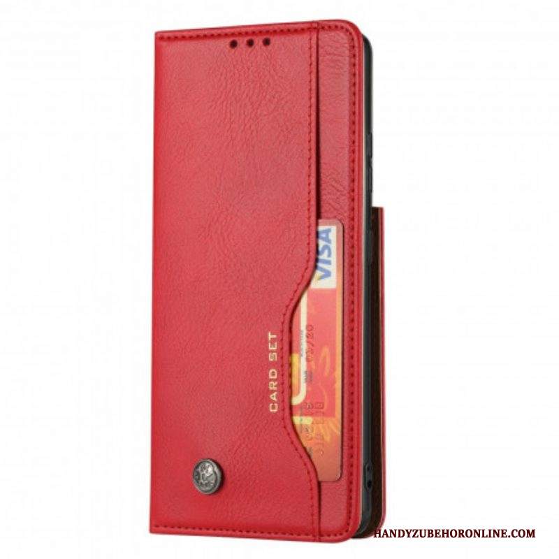 Folio Cover Samsung Galaxy S21 Ultra 5G Custodia in pelle Portacarte In Ecopelle