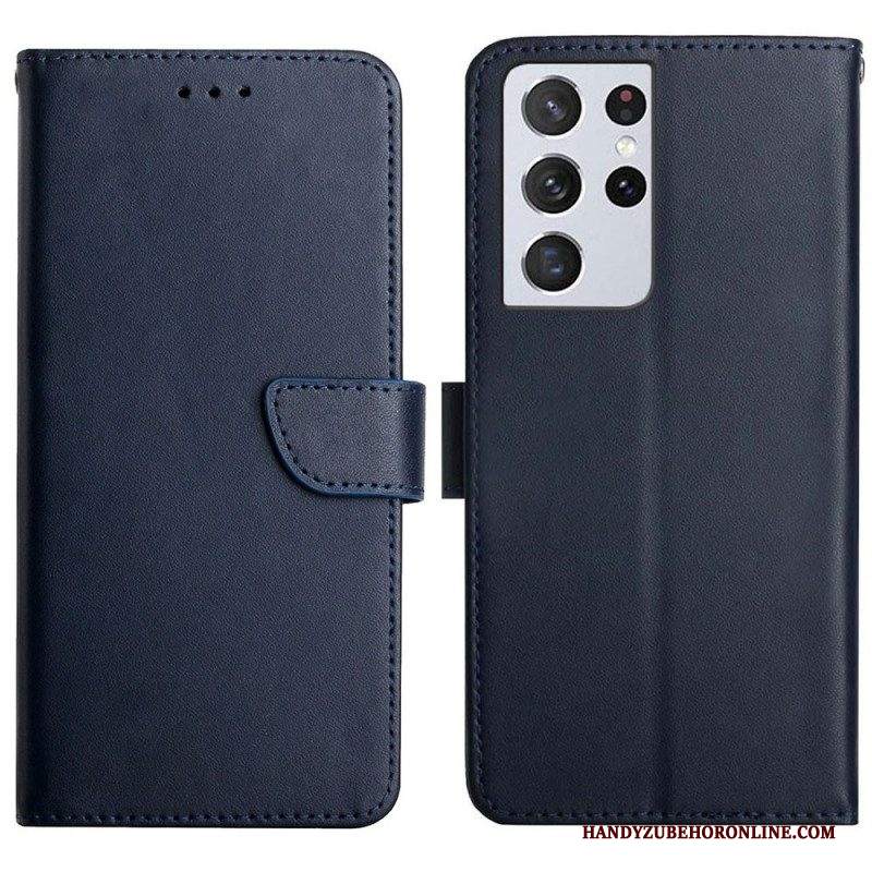 Folio Cover Samsung Galaxy S21 Ultra 5G Vera Pelle Nappa