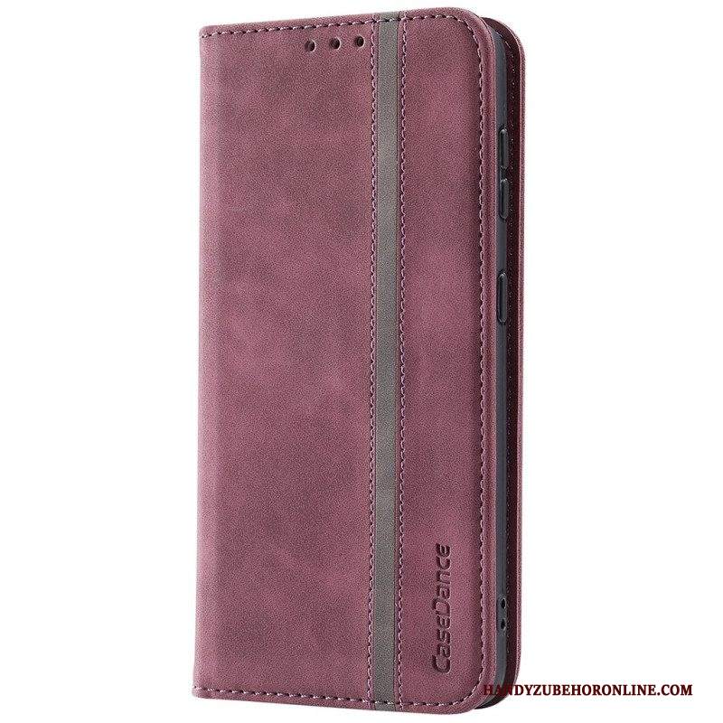 Folio Cover Samsung Galaxy S22 5G Custodia in pelle Casedance In Similpelle