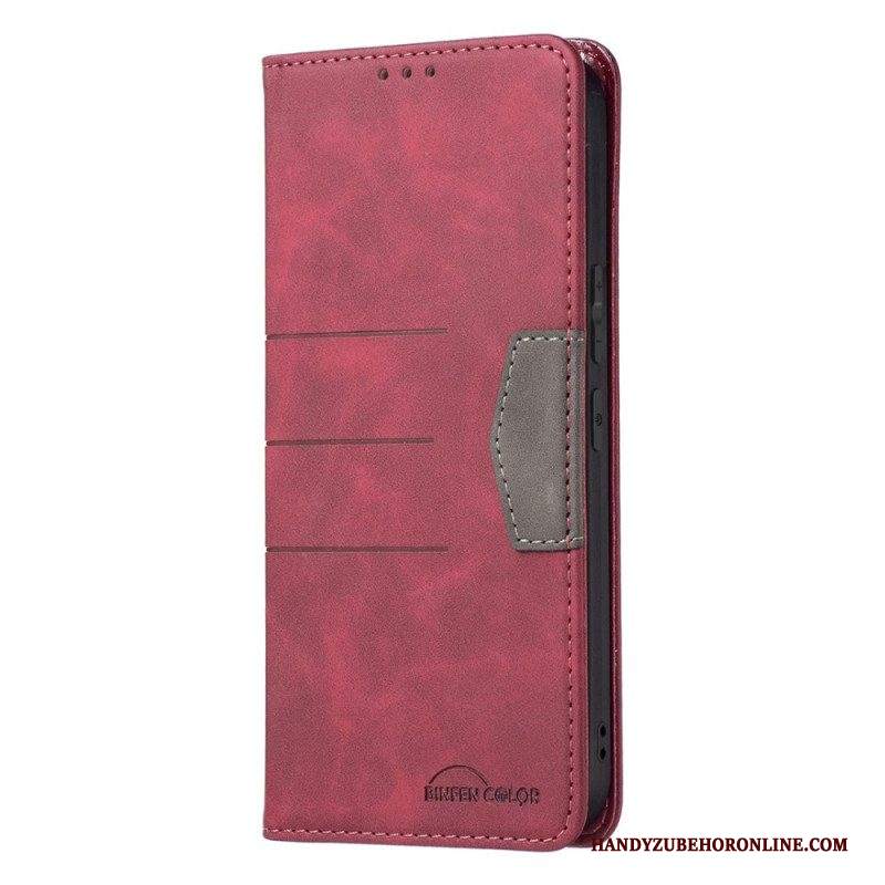 Folio Cover Samsung Galaxy S22 5G Custodia in pelle Colore Binfen