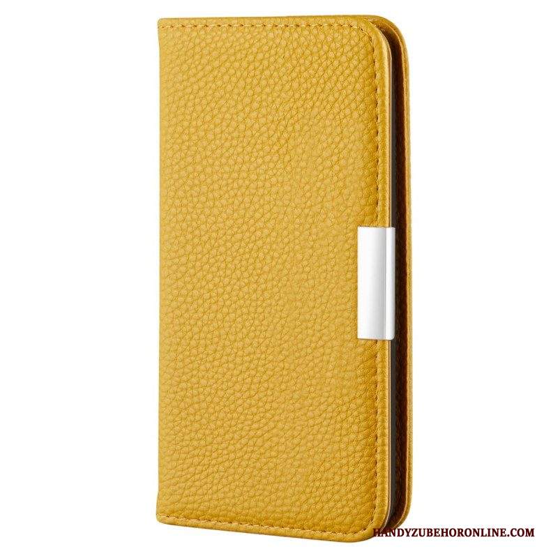 Folio Cover Samsung Galaxy S22 5G Custodia in pelle Ecopelle Litchi Ultra Chic