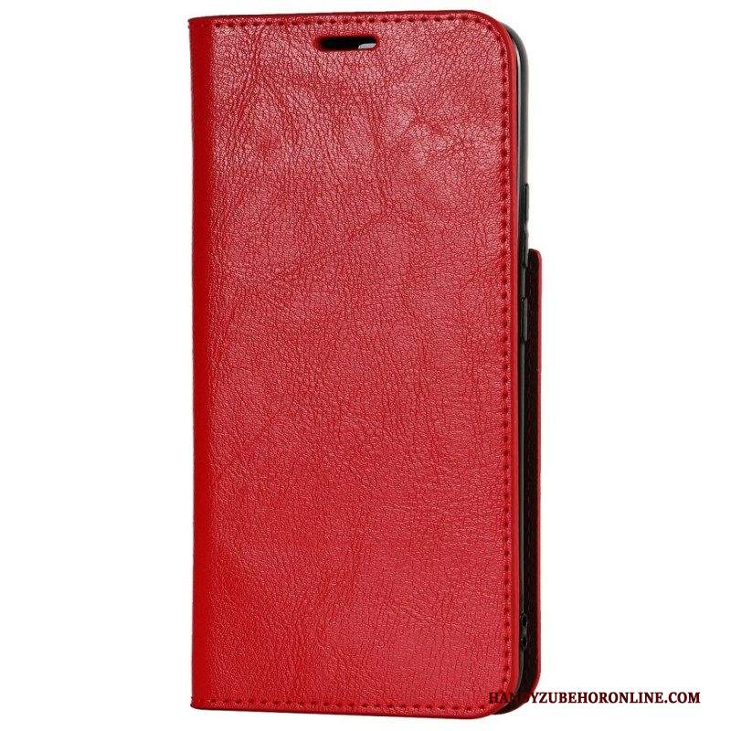 Folio Cover Samsung Galaxy S22 5G Custodia in pelle Pelle Vera