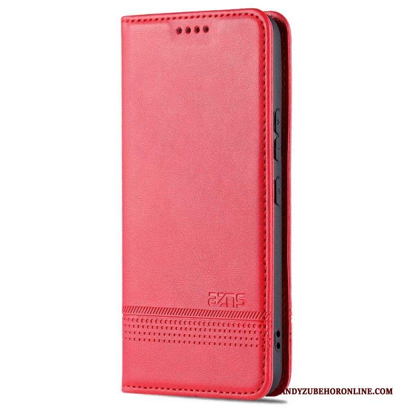 Folio Cover Samsung Galaxy S22 5G Custodia in pelle Stile In Pelle Azns