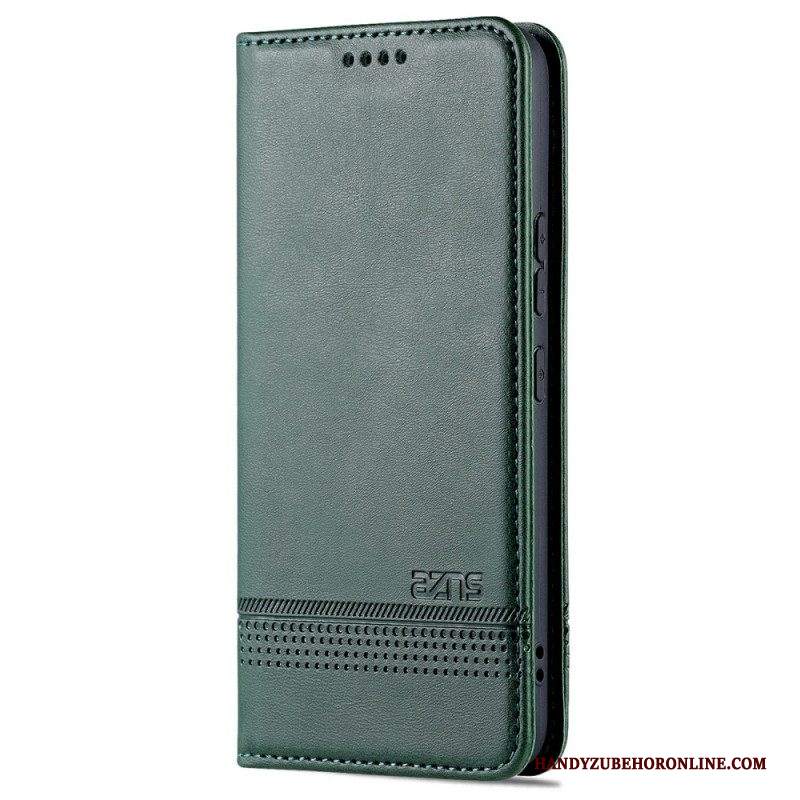 Folio Cover Samsung Galaxy S22 5G Custodia in pelle Stile In Pelle Azns