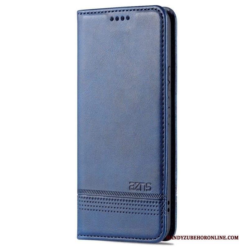 Folio Cover Samsung Galaxy S22 5G Custodia in pelle Stile In Pelle Azns