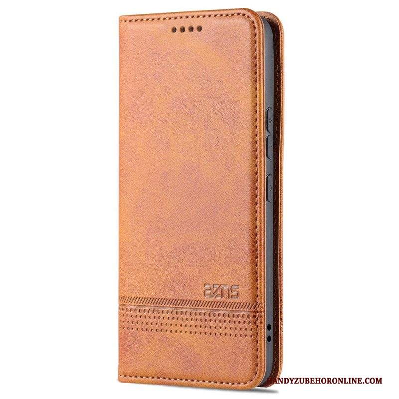 Folio Cover Samsung Galaxy S22 5G Custodia in pelle Stile In Pelle Azns