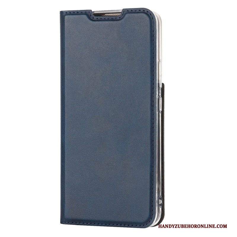 Folio Cover Samsung Galaxy S22 5G Custodia in pelle Strappy Di Classe In Ecopelle