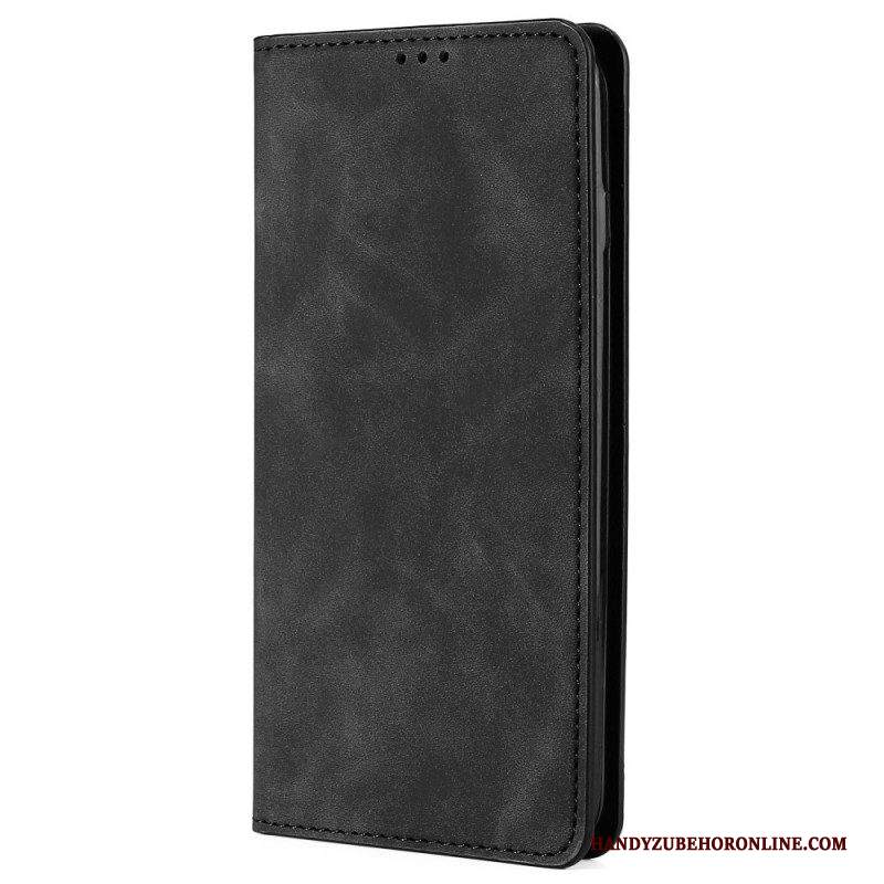 Folio Cover Samsung Galaxy S22 5G Custodia in pelle Tocco Di Pelle