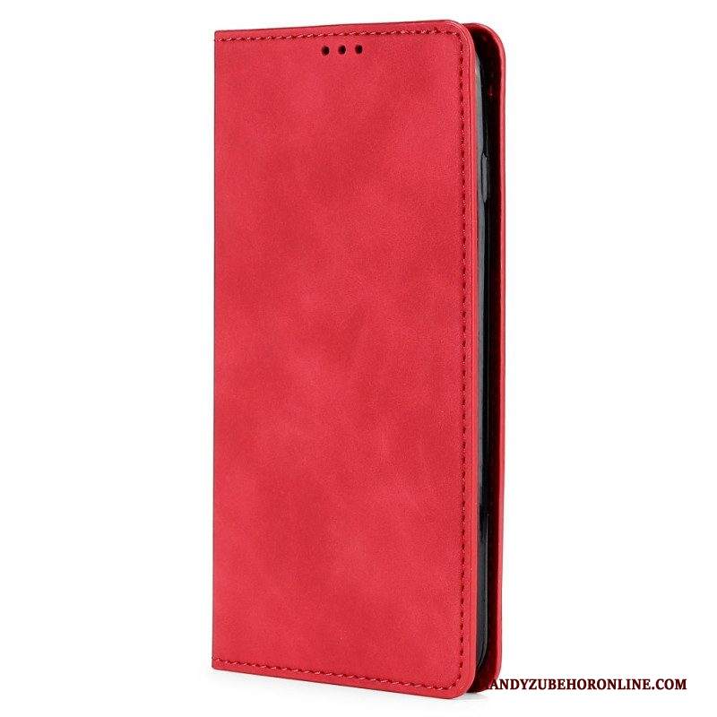 Folio Cover Samsung Galaxy S22 5G Custodia in pelle Tocco Di Pelle