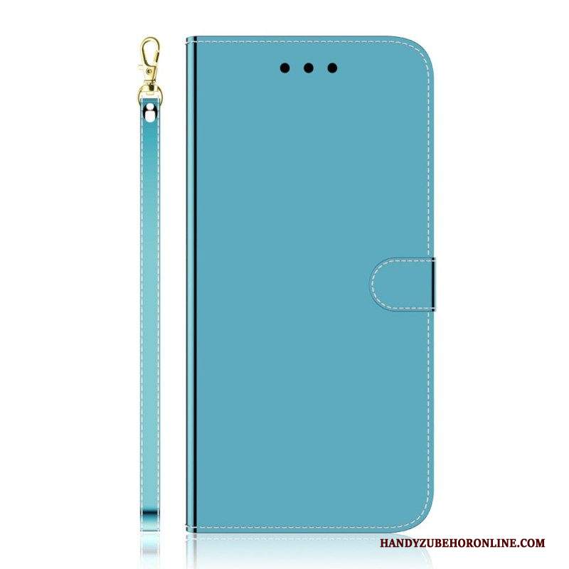 Folio Cover Samsung Galaxy S22 Plus 5G Copri Specchietto In Ecopelle