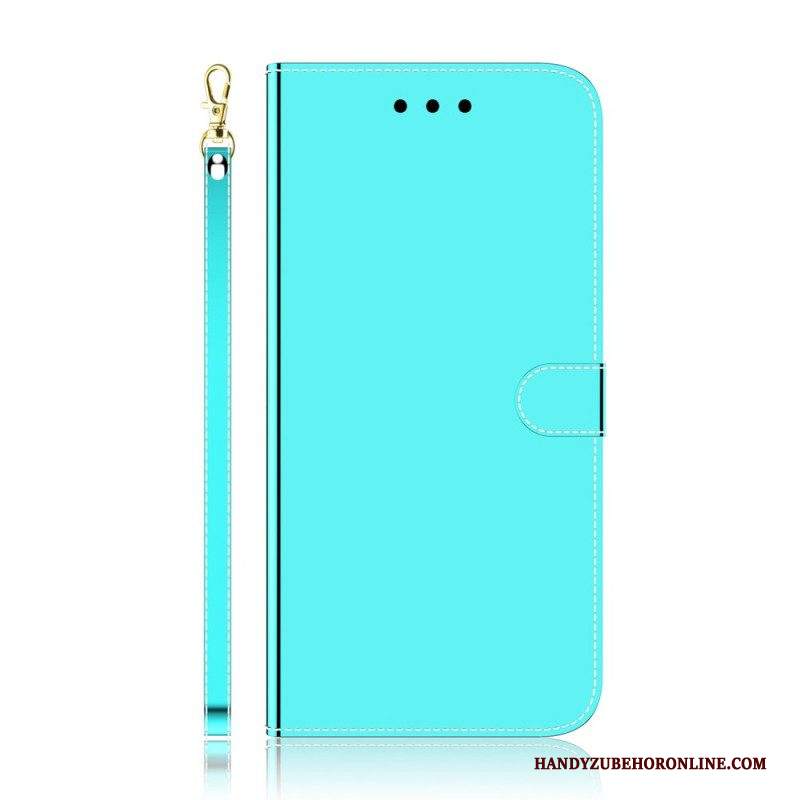 Folio Cover Samsung Galaxy S22 Plus 5G Copri Specchietto In Ecopelle