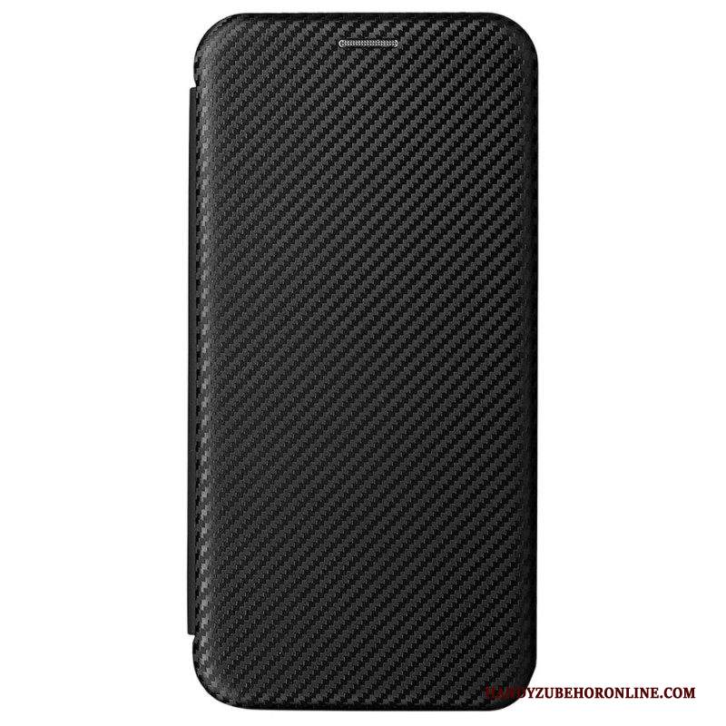 Folio Cover Samsung Galaxy S22 Plus 5G Custodia in pelle Fibra Di Carbonio