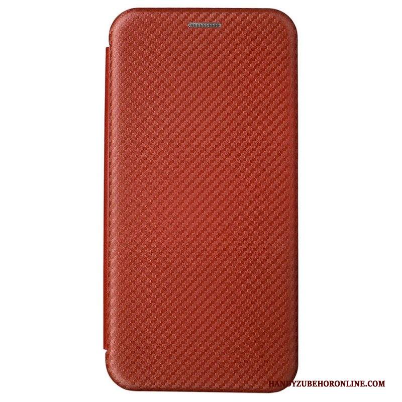 Folio Cover Samsung Galaxy S22 Plus 5G Custodia in pelle Fibra Di Carbonio