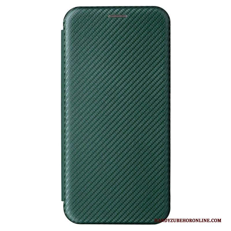 Folio Cover Samsung Galaxy S22 Plus 5G Custodia in pelle Fibra Di Carbonio