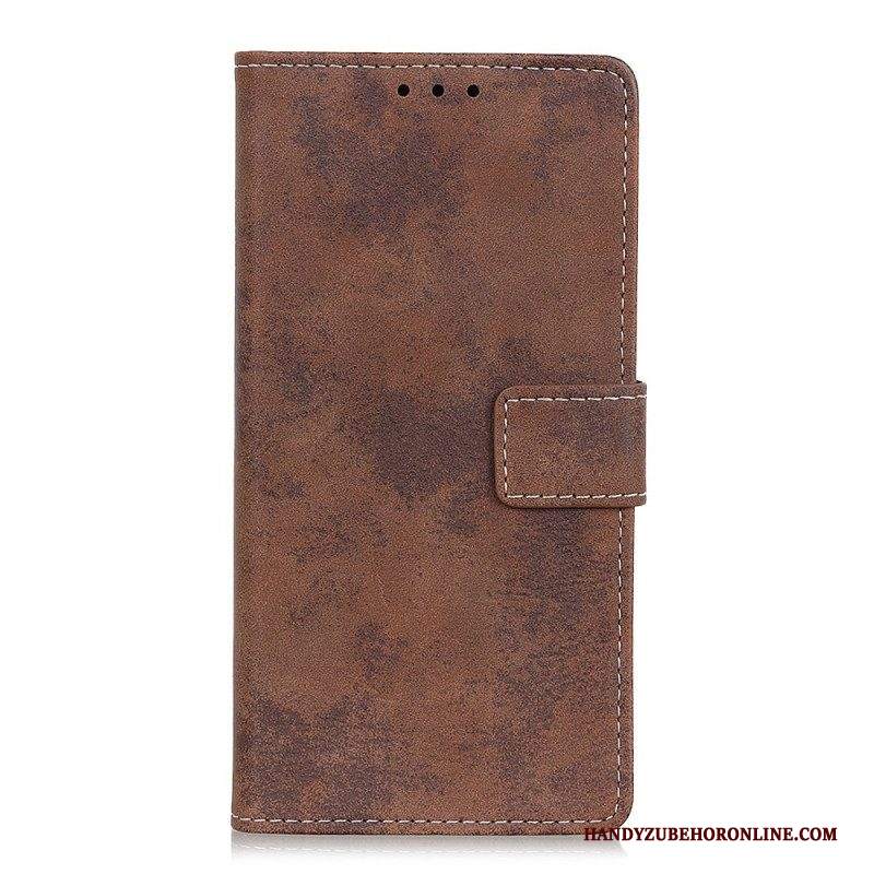 Folio Cover Samsung Galaxy S22 Plus 5G Effetto Pelle Vintage