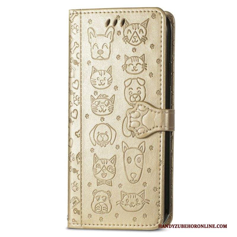 Folio Cover Samsung Galaxy S22 Ultra 5G Animali Animati