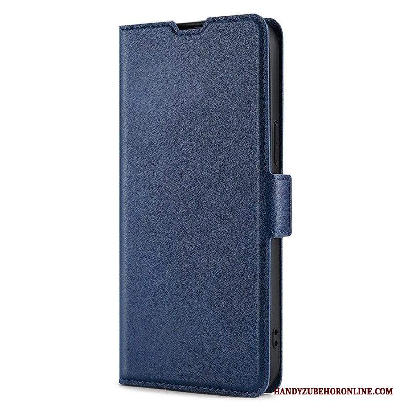 Folio Cover Samsung Galaxy S22 Ultra 5G Custodia in pelle Ecopelle Classica