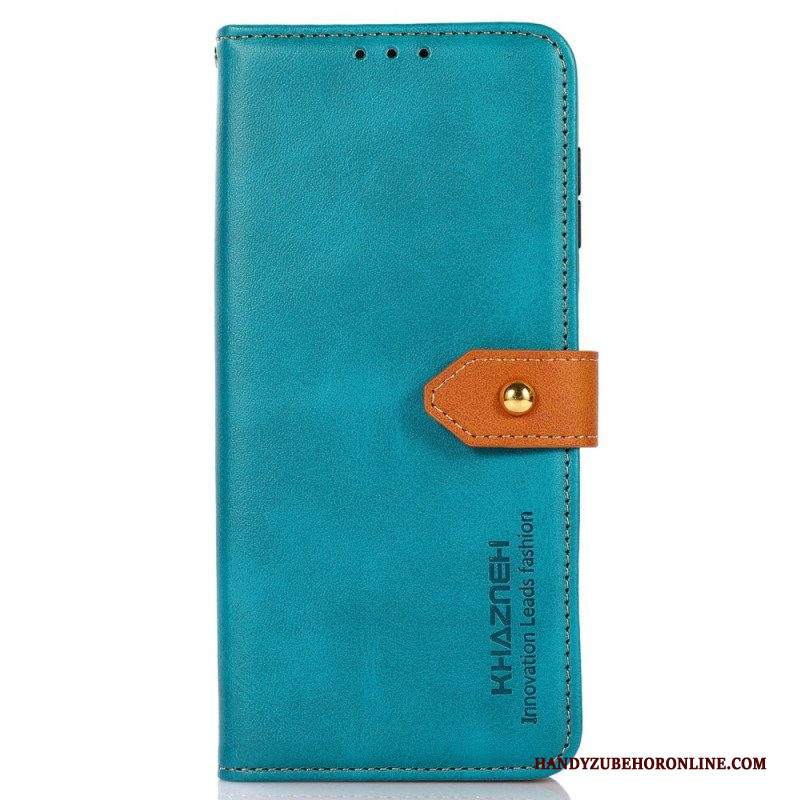 Folio Cover Samsung Galaxy S22 Ultra 5G Ecopelle Con Cinturino Khazneh