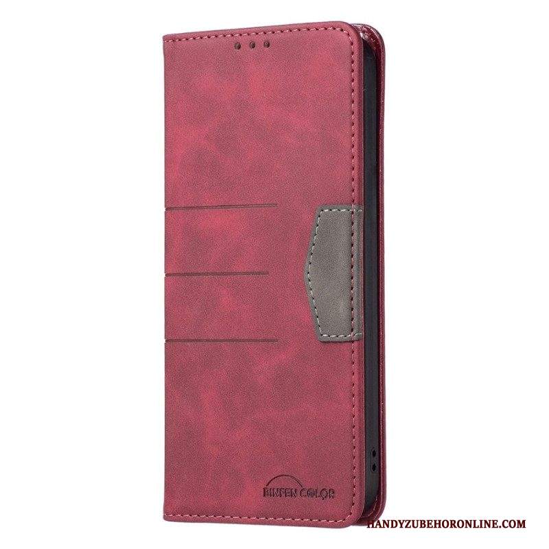 Folio Cover Samsung Galaxy S23 5G Custodia in pelle Colore Binfen