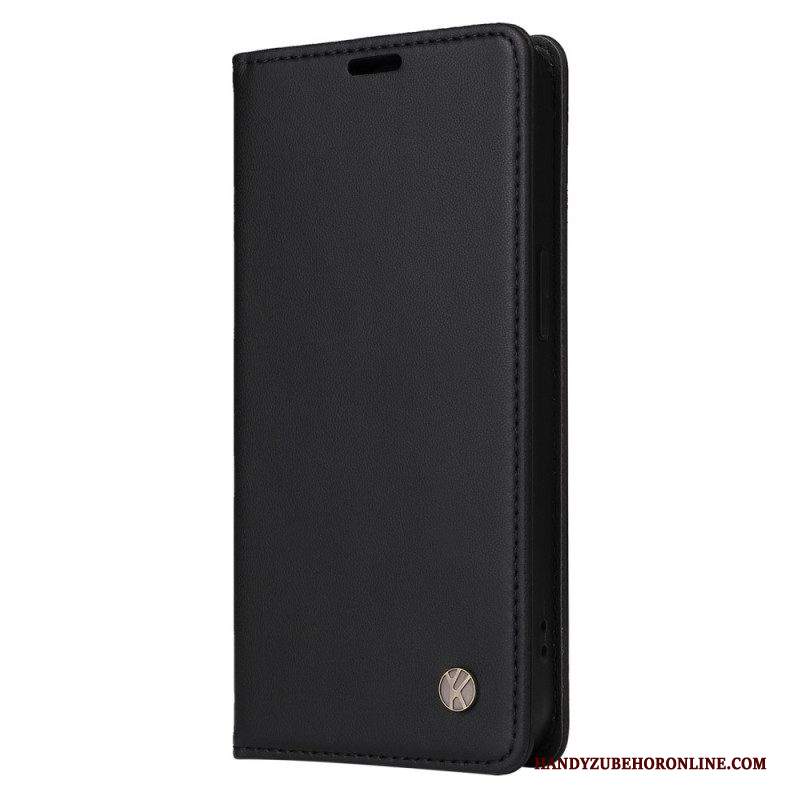 Folio Cover Samsung Galaxy S23 5G Custodia in pelle Yikatu