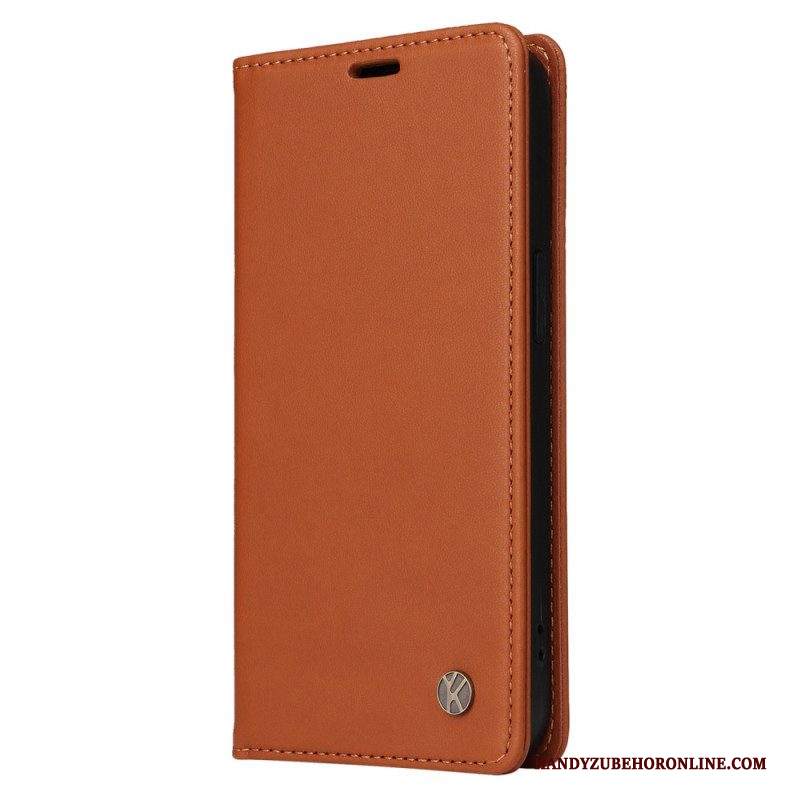 Folio Cover Samsung Galaxy S23 5G Custodia in pelle Yikatu