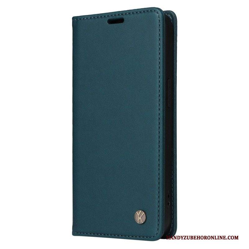 Folio Cover Samsung Galaxy S23 5G Custodia in pelle Yikatu