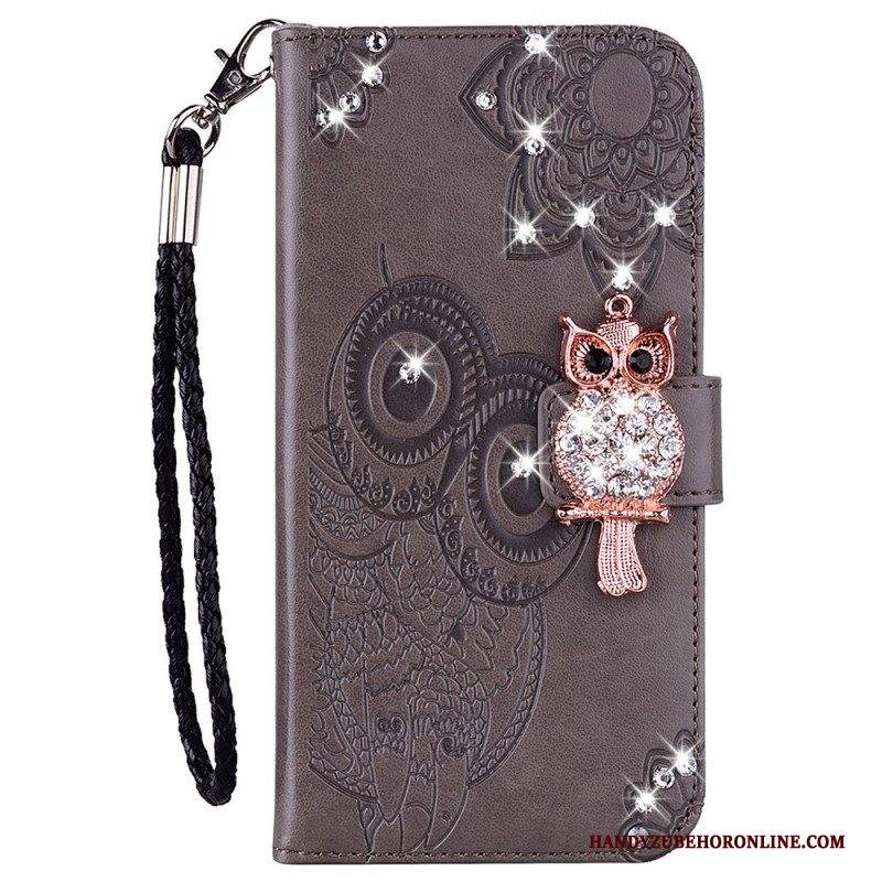 Folio Cover Samsung Galaxy S23 5G Mandala E Fascino Del Gufo