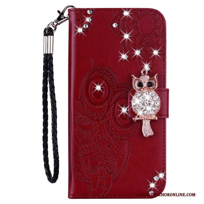 Folio Cover Samsung Galaxy S23 5G Mandala E Fascino Del Gufo