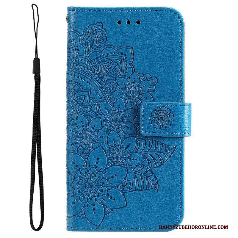 Folio Cover Samsung Galaxy S23 5G Mandala Strappy