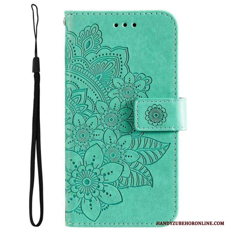 Folio Cover Samsung Galaxy S23 5G Mandala Strappy