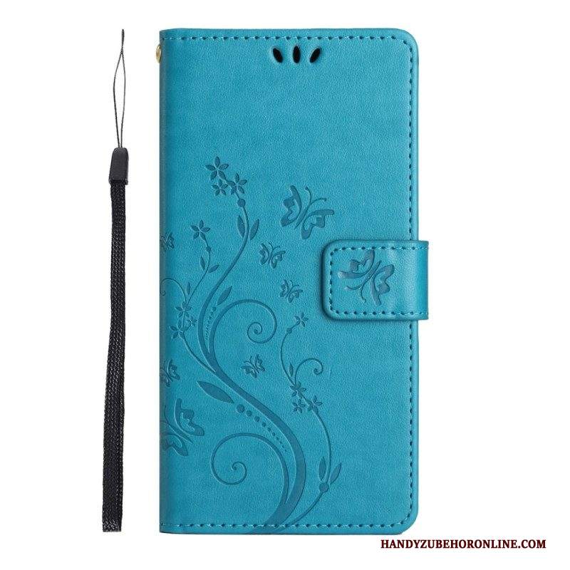 Folio Cover Samsung Galaxy S23 5G Strappy Floreale