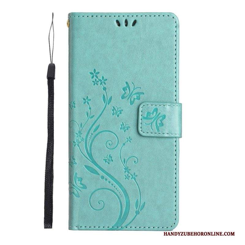 Folio Cover Samsung Galaxy S23 5G Strappy Floreale