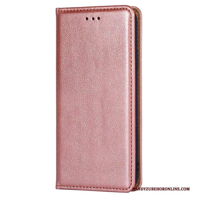 Folio Cover Samsung Galaxy S23 Plus 5G Custodia in pelle Cuciture In Ecopelle