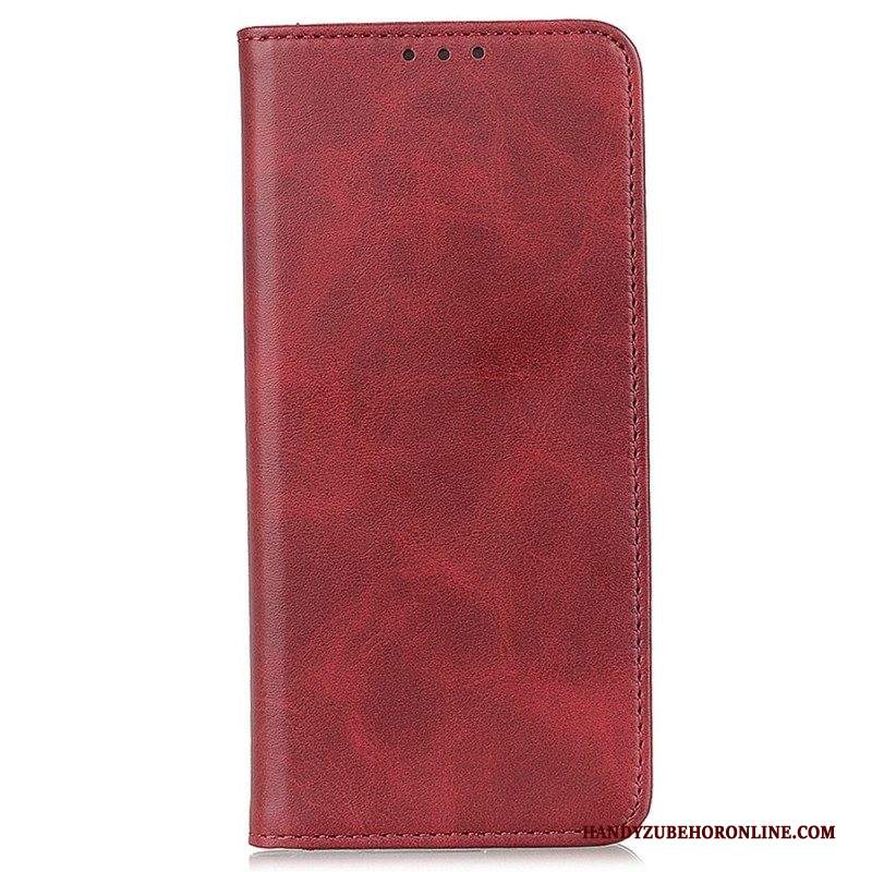 Folio Cover Samsung Galaxy S23 Plus 5G Custodia in pelle Cuoio Spaccato