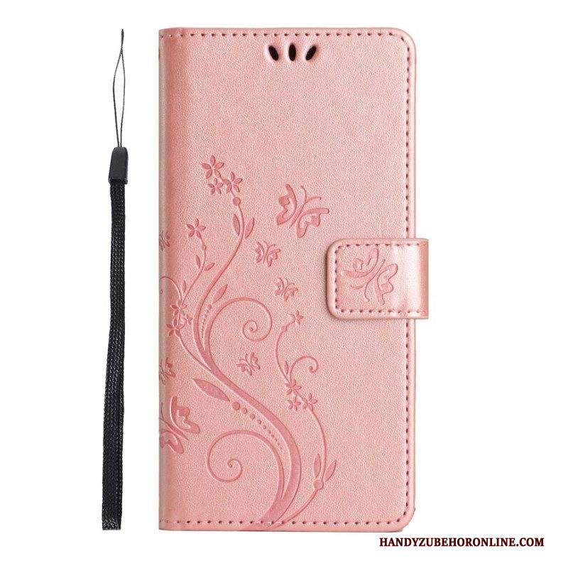 Folio Cover Samsung Galaxy S23 Plus 5G Strappy Floreale