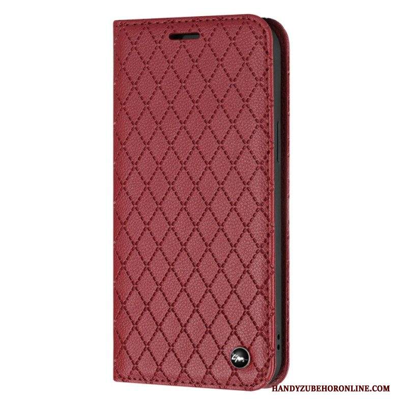 Folio Cover Samsung Galaxy S23 Ultra 5G Custodia in pelle Diamanti Rfid