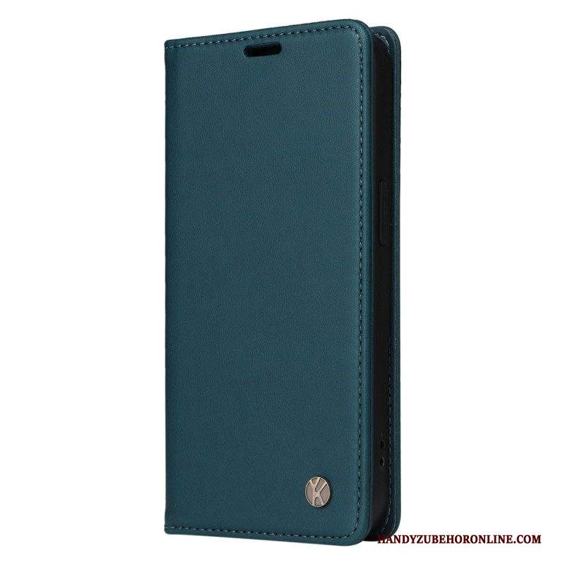 Folio Cover Samsung Galaxy S23 Ultra 5G Custodia in pelle Yikatu