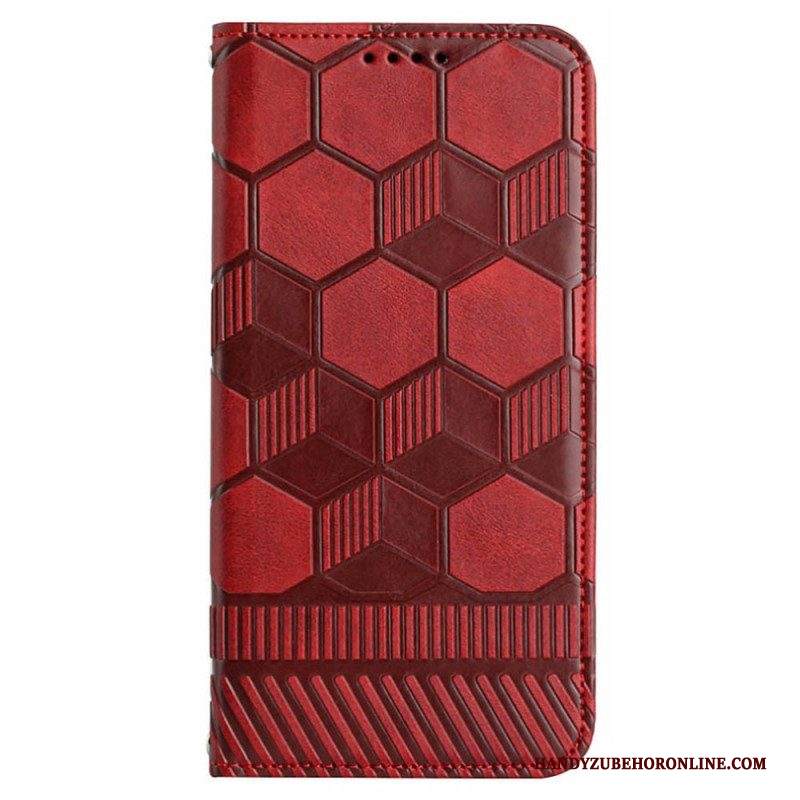 Folio Cover Samsung Galaxy S23 Ultra 5G Stile Da Calcio Strappy