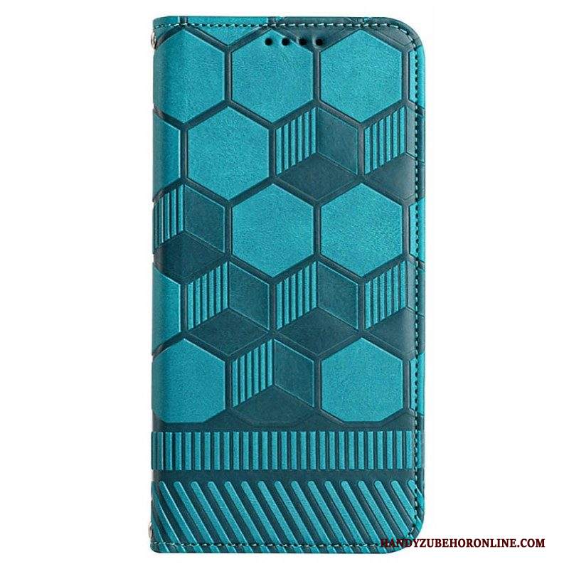 Folio Cover Samsung Galaxy S23 Ultra 5G Stile Da Calcio Strappy