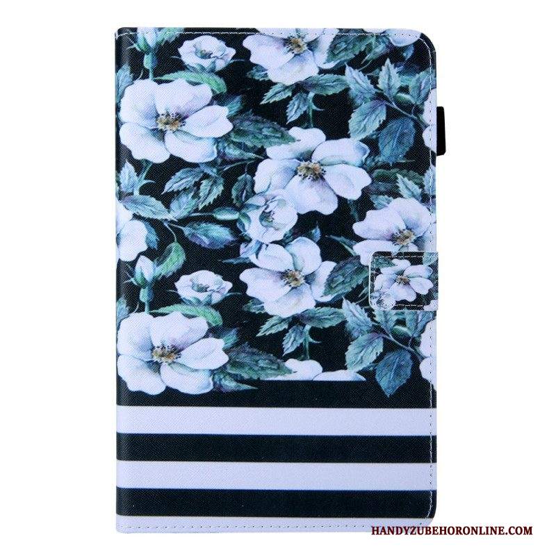 Folio Cover Samsung Galaxy Tab A8 (2021) Disegno Floreale