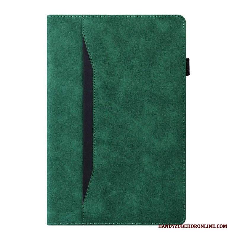 Folio Cover Samsung Galaxy Tab A8 (2021) Effetto Pelle Da Lavoro