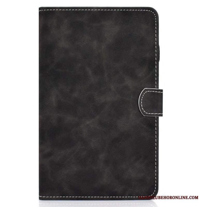 Folio Cover Samsung Galaxy Tab A8 (2021) Effetto Pelle Dal Design Vintage